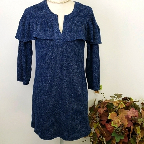 Collective Concepts MP Blue Tunic Sweater VGUC - Picture 1 of 12